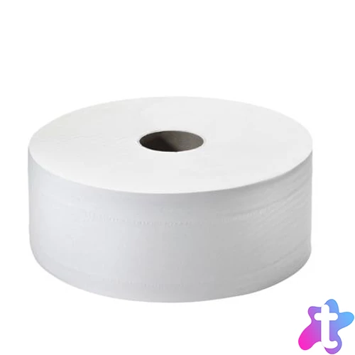 Toalettpapír, T1 rendszer, 2 rétegű, 26 cm átmérő, Universal, TORK "Jumbo", fehér 