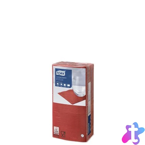 Koktélszalvéta, 1/4 hajtogatott, 2 rétegű, 23,8x23,8 cm, Advanced, TORK "Cocktail", vörös