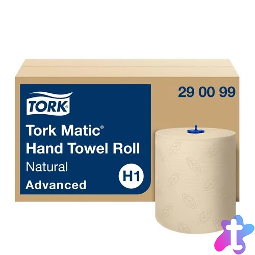Kéztörlő, tekercses, 2 rétegű, H1 rendszer, Advanced, TORK "Matic", natúr