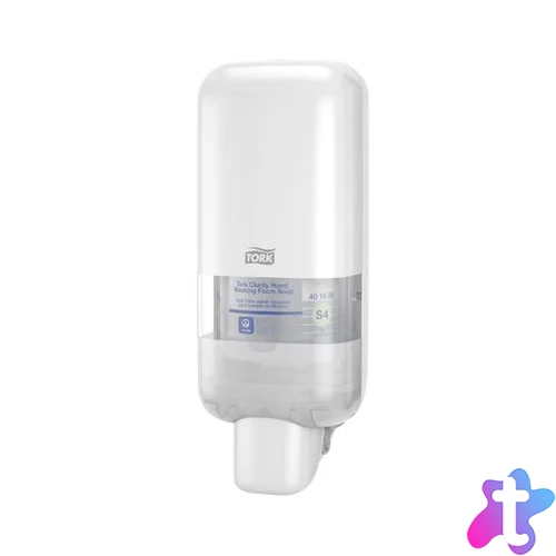Hab- és folyékony szappan és kézfertőtlenítő adagoló, S4 rendszer, TORK, fehér