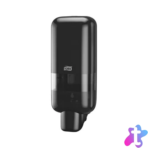 Hab- és folyékony szappan és kézfertőtlenítő adagoló, S4 rendszer, TORK, fekete