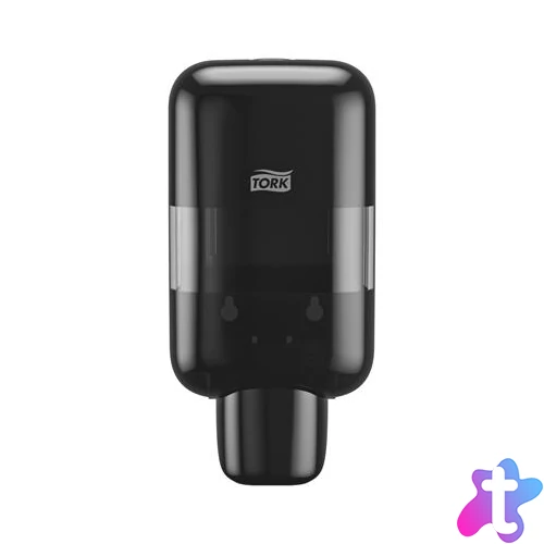 Hab- és folyékony szappan és kézfertőtlenítő adagoló, S5 rendszer, TORK "Mini", fekete