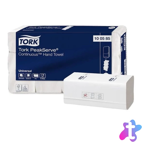 Kéztörlő, hajtogatott, H5 rendszer, 1 rétegű, Universal, TORK "PeakServe", fehér