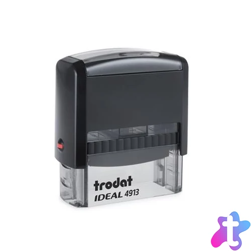 Bélyegző, TRODAT "Ideal 4913", fekete ház, fekete párnával