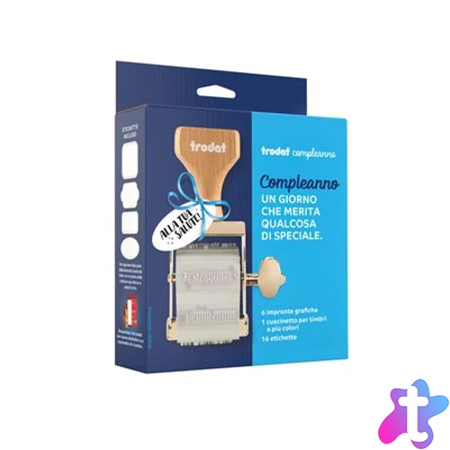 Bélyegző készlet, 6 minta, TRODAT "Creativ Birthday"