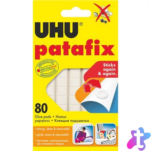 Gyurmaragasztó, 80 kocka/csomag, UHU "Patafix"