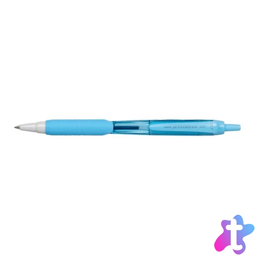 Golyóstoll, 0,38 mm, nyomógombos, UNI "SXN-101FL ", vízkék