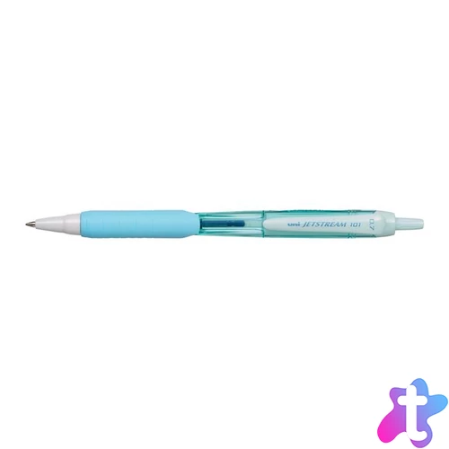 Golyóstoll, 0,38 mm, nyomógombos, UNI "SXN-101FL ", égkék