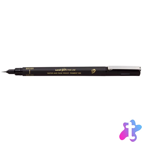 Ecsetirón, extra vékony, UNI PIN, fekete