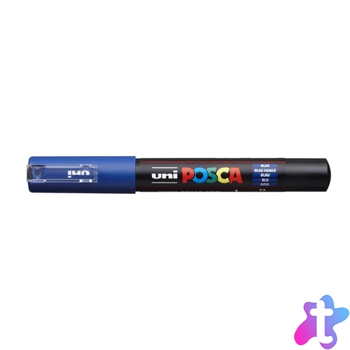 Dekormarker, 0,7-1,0 mm, UNI "Posca PC-1M", kék