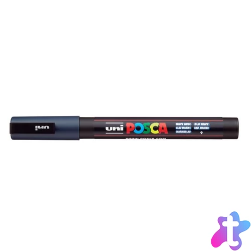 Dekormarker, 0,9-1,3 mm, UNI "Posca PC-3M", tengerkék