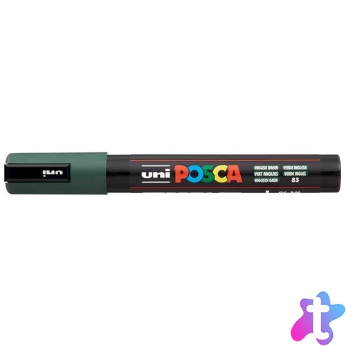Dekormarker, 1,8-2,5 mm, UNI "Posca PC-5M", angolzöld