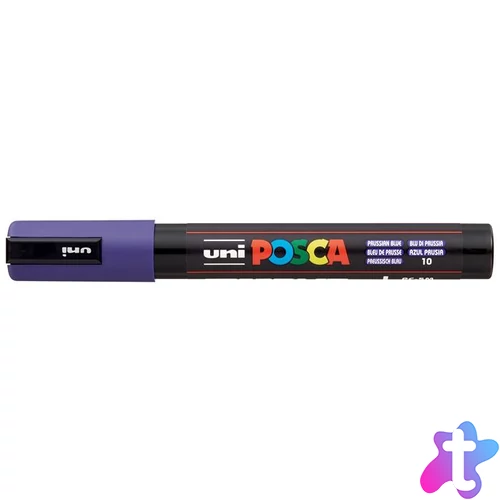 Dekormarker, 1,8-2,5 mm, UNI "Posca PC-5M", porosz kék