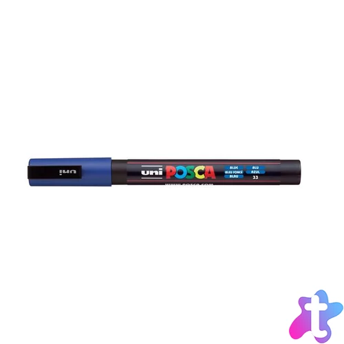 Dekormarker, 0,9-1,3 mm, UNI "Posca PC-3M", kék
