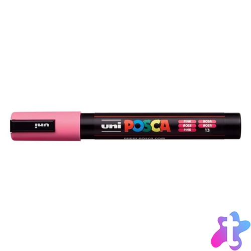 Dekormarker, 1,8-2,5 mm, UNI "Posca PC-5M", rózsaszín