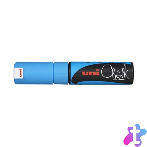 Krétamarker, 8 mm, UNI "PWE-8K", világoskék
