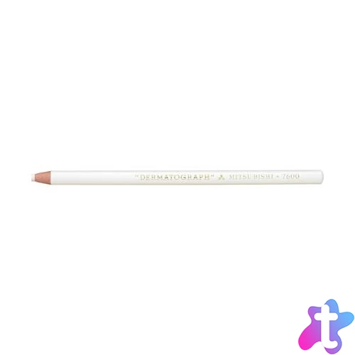 Jelölőceruza, UNI, "Dermatograph", fehér