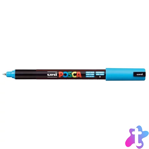 Dekormarker, 0,7 mm, UNI "Posca PC-1MR", világoskék
