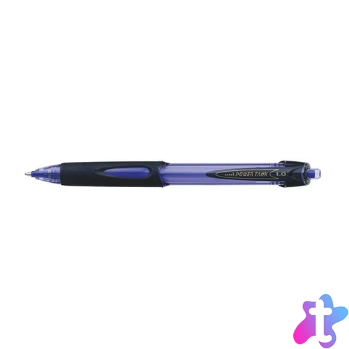 Golyóstoll, 0,4 mm, nyomógombos, UNI "SN-220 Powertank", kék