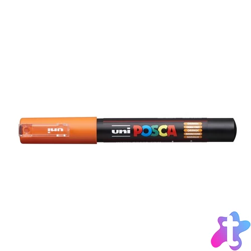 Dekormarker, 0,7-1,0 mm, UNI "Posca PC-1M", narancs