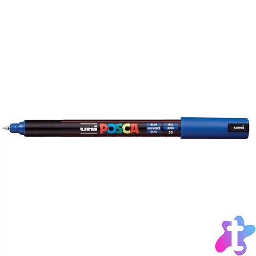 Dekormarker, 0,7 mm, UNI "Posca PC-1MR", kék