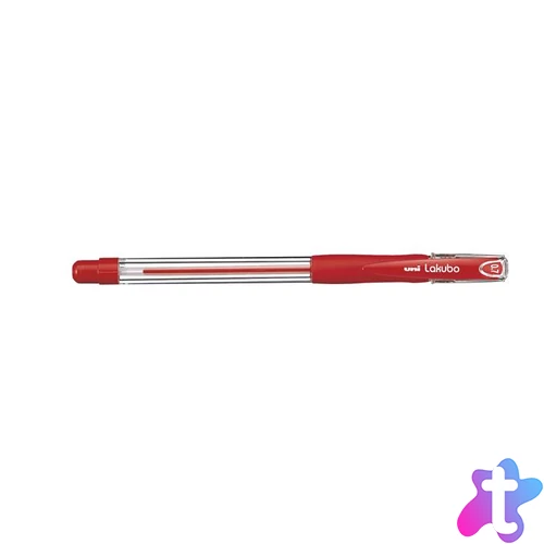 Golyóstoll, 0,3 mm, kupakos, UNI "SG-100 Lakubo", piros