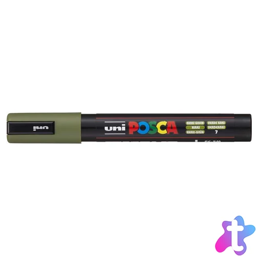 Dekormarker, 1,8-2,5 mm, UNI "Posca PC-5M", khaki