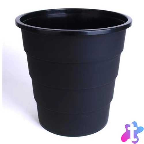 Papírkosár, 15 l, VICTORIA FACILITY, fekete