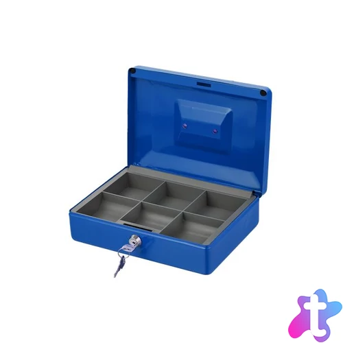 Pénzkazetta, 250x180X90 mm, VICTORIA FACILITY, kék