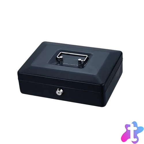 Pénzkazetta, 250x180X90 mm, VICTORIA FACILITY, fekete