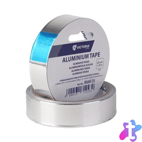 Alumíniumfólia szalag, 25 mm x 10 m, VICTORIA FACILITY
