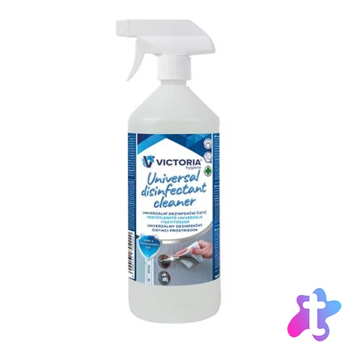 Felületfertőtlenítő folyadék, szórófejes, alkoholos, 1 l, VICTORIA HYGIENE