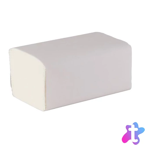 Kéztörlő, Z/V hajtogatott, 2 rétegű, 150 lap, VICTORIA HYGIENE, "Fine", fehér