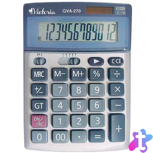 Számológép, asztali, 12 számjegy, VICTORIA OFFICE, "GVA-270"
