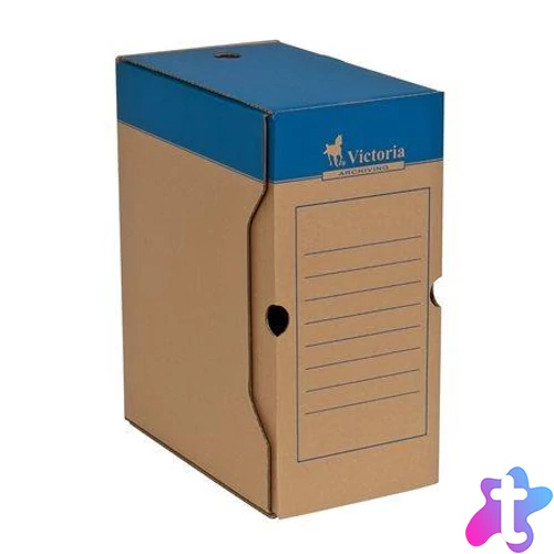 Archiválódoboz, A4, 150 mm, karton, VICTORIA OFFICE, natúr