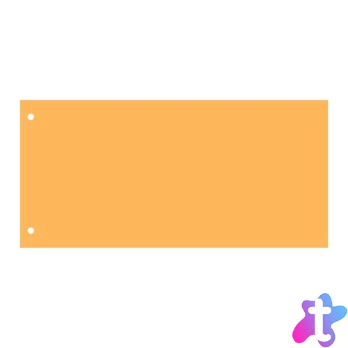 Elválasztócsík, karton, VICTORIA OFFICE, citromsárga