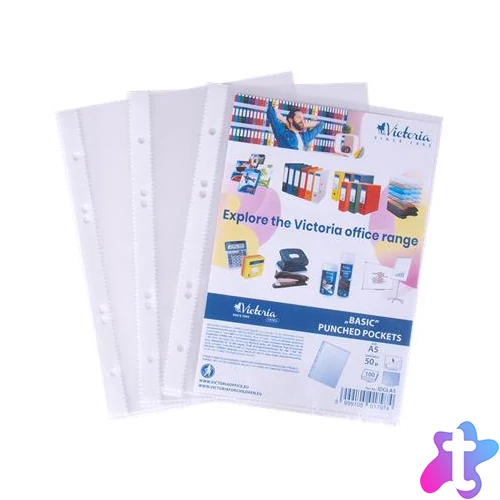 Genotherm, lefűzhető, A5, 50 mikron, narancsos felület, VICTORIA OFFICE