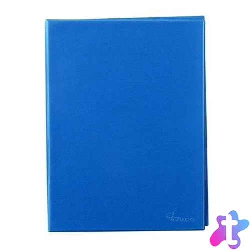 Villámzáras mappa, A4, álló, VICTORIA OFFICE, kék