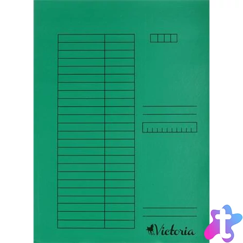 Gyorsfűző, karton, A4, VICTORIA OFFICE, zöld