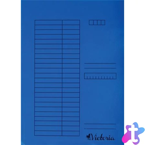 Gyorsfűző, karton, A4, VICTORIA OFFICE, kék