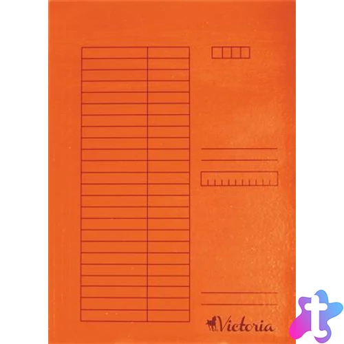 Gyorsfűző, karton, A4, VICTORIA OFFICE, narancs