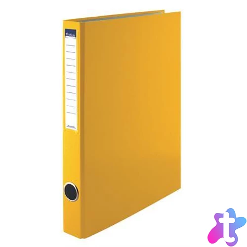 Gyűrűs könyv, 2 gyűrű, 35 mm, A4, PP/karton, VICTORIA OFFICE, sárga