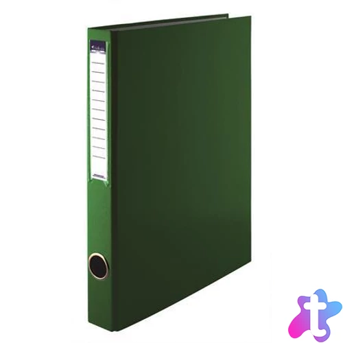 Gyűrűs könyv, 4 gyűrű, 35 mm, A4, PP/karton, VICTORIA OFFICE, zöld