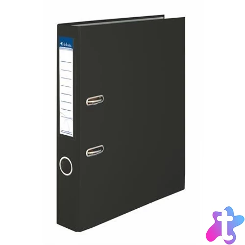 Iratrendező, 50 mm, A4, PP/karton, VICTORIA OFFICE, "Basic", fekete