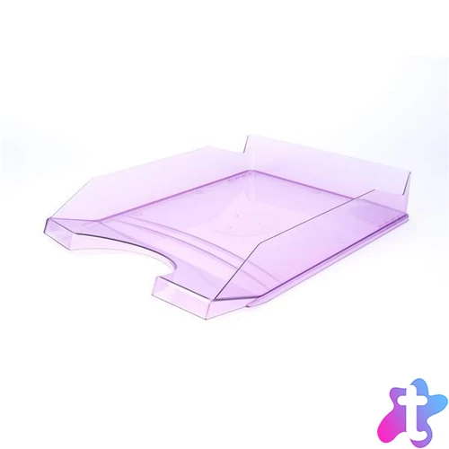 Irattálca, műanyag, VICTORIA OFFICE, áttetsző lila