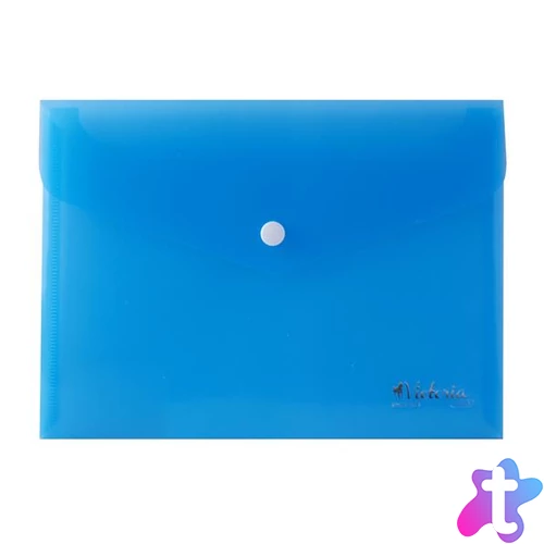 Irattartó tasak, A5, PP, patentos, VICTORIA OFFICE, kék
