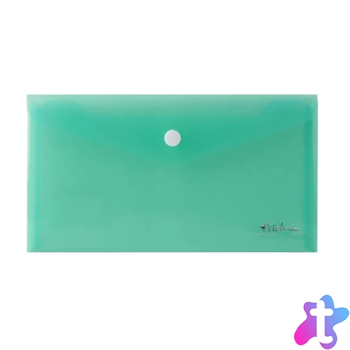 Irattartó tasak, DL, PP, patentos, VICTORIA OFFICE, zöld