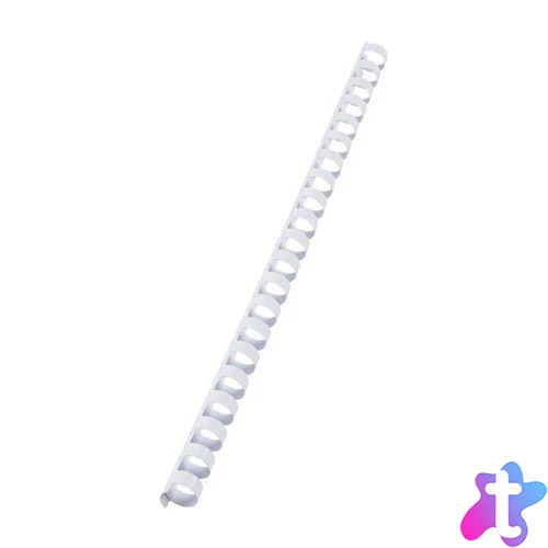 Spirál, műanyag, 12 mm, 56-80 lap, VICTORIA OFFICE, fehér