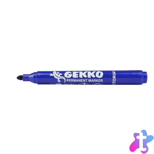 Alkoholos marker, 1-3 mm, kúpos, VICTORIA OFFICE, "Gekko", kék