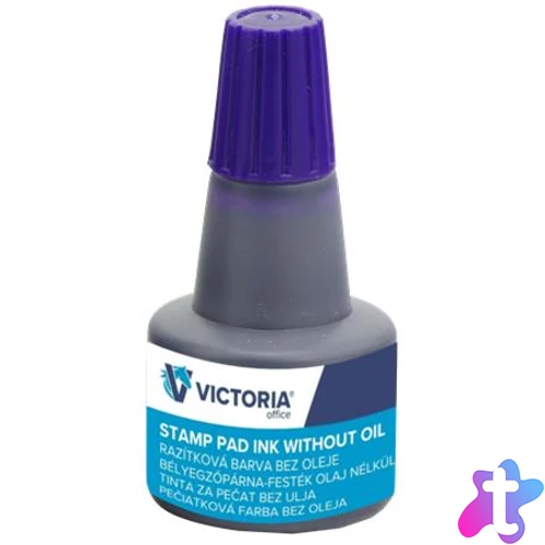 Bélyegzőfesték, 30 ml, VICTORIA OFFICE, kék